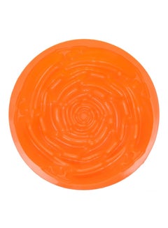 Buy Multipurpose Big Rose Silicone Bake Mould Orange 10x10x4inch in UAE