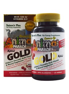 Buy Cherry Flavoured Animal Parade Gold Chewable 120 Animal shaped Tablets in UAE