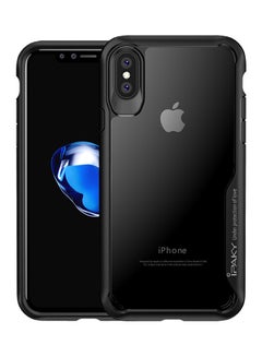 Buy Shock-Proof Soft Case Cover For Apple iPhone X Black/Clear in UAE