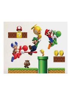 Buy Super Mario Game Wall Sticker Multicolour 50x70centimeter in UAE