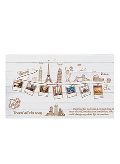 Buy Travel Photo Wall Sticker Multicolour 60x90cm in UAE