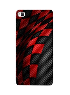 Buy Combination Protective Case Cover For Huawei P8 Sports Red/Black in UAE