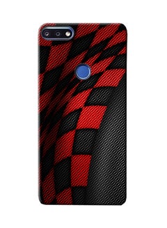 Buy Thermoplastic Polyurethane Protective Case Cover For Huawei Y7 Prime (2018) Sports Red/Black in UAE