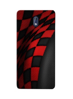 Buy Silicone Protective Case Cover For Nokia 3 Sports Red/Black in UAE