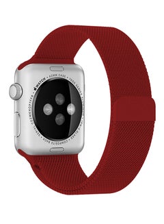 Buy Replacement Band For Apple Watch Series 1/2/3 38mm Red in UAE