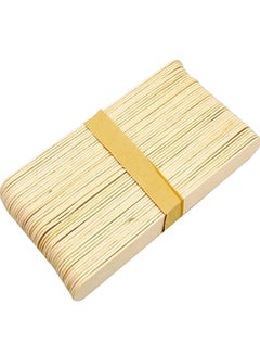 Buy 50 Piece Disposable Wooden Wax Applicator Sticks Beige in Egypt