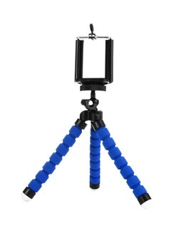 Buy Adjustable Phone Tripod Holder Stand Blue/Black in UAE