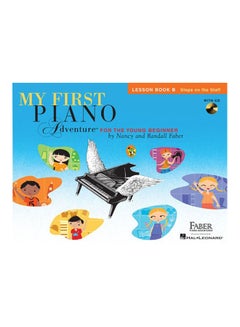 اشتري My First Piano Adventure For The Young Beginner: Lesson Book B - Steps On The Staff With CD سلك لولبي اللغة الإنجليزية by Nancy Faber - 2014 في الامارات