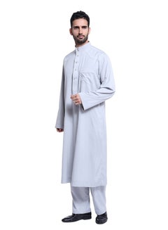 Buy Long Sleeves Arabi Kandora White in Saudi Arabia