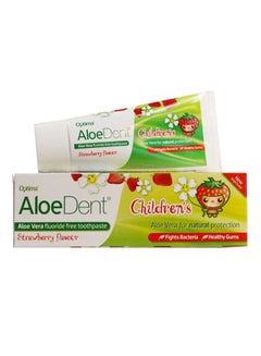 Buy Aloe Vera Fluoride Free Strawberry Flavour Toothpaste 50ml in Saudi Arabia