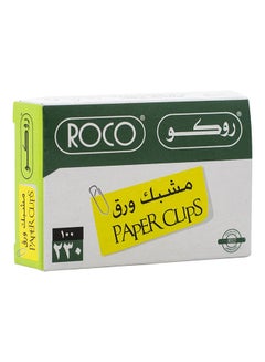 Buy 100-Piece Paper Clip Set Silver in Saudi Arabia