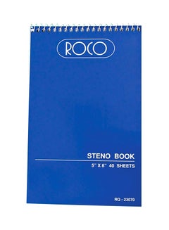 Buy 40-Sheet Steno Notebook Blue in Saudi Arabia