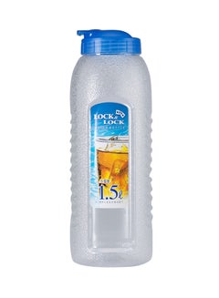 Buy Plastic Water Bottle Blue/Clear 1.5Liters in UAE