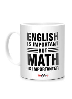 Buy Funny Quote Printed Mug White/Black 10cm in UAE