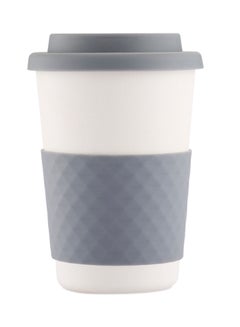 Buy Eco Friendly Mug Grey/White 12x8x8centimeter in Saudi Arabia