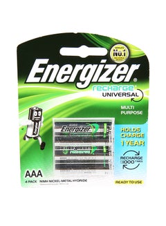 Buy 4-Piece AAA Batteries Black/Green in UAE