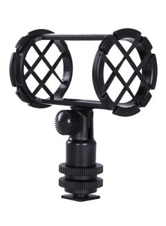 Buy Camera Microphone Shockmount With Hot Shoe Mount For PVM1000/PVM1000L Microphone Black in UAE