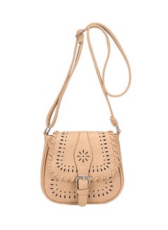 Buy Hollow Out Crossbody Bag Beige in UAE