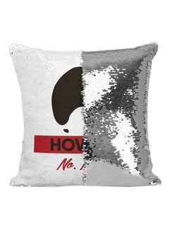 Buy Howard No. Mother Sequin Throw Pillow Silver/White/Black 16x16inch in UAE