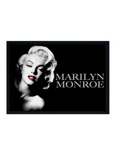 Buy Marilyn Monroe Wooden Framed Wall Art Painting Black/White in Saudi Arabia