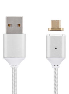 Buy Micro USB Data Sync And Charging Cable 1meter Silver in UAE