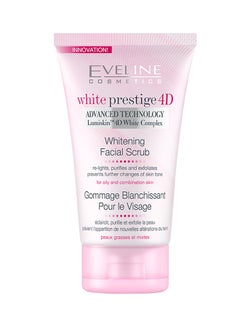 Buy Prestige 4D Whitening Facial Scrub 150ml in UAE