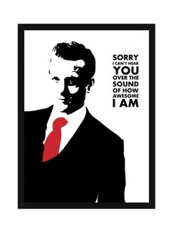 Buy Suits Harvey Spector Quote Wall Poster With Frame White/Black/Red 40x55centimeter in UAE