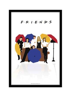 Buy Friends TV Series Wall Poster With Frame Multicolour 40x55centimeter in UAE