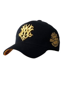 Buy Embroidered Design Baseball Cap Black/Yellow in UAE