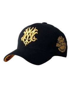 Buy Embroidered Design Baseball Cap Black/Yellow in Saudi Arabia