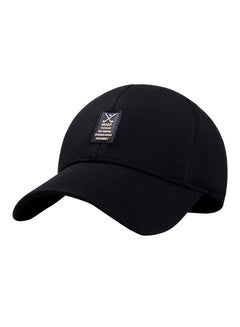 Buy Cotton Buckle Closure Baseball Cap Black in Saudi Arabia