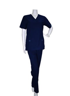 Buy Medical Scrub Set Navy Blue in Saudi Arabia