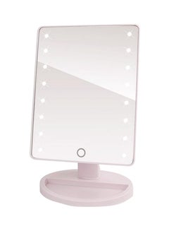 Buy 180-Degree Rotating Touch Screen Makeup Mirror White in Saudi Arabia