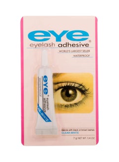 Buy Waterproof Adhesive Eyelashes Glue White in UAE
