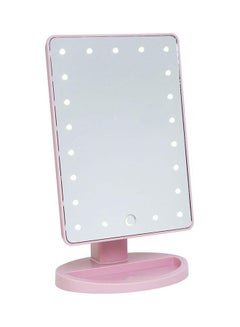 Buy Makeup Mirror With LED Pink in UAE