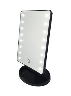 Buy LED Light Portable Makeup Mirror Black in Saudi Arabia