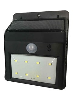 Buy 8 LED Motion Sensor Solar Light Black/Yellow/Clear in UAE