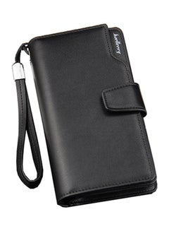 Buy Bifold Business Leather Wallet Black in Saudi Arabia