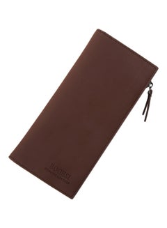 Buy Long Leather Wallet Brown in UAE