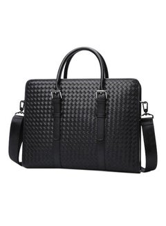 Buy Leather Business Bag Black in UAE