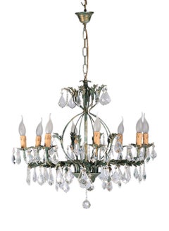 Buy Candlelit Chandelier Green/White 60x55centimeter in UAE