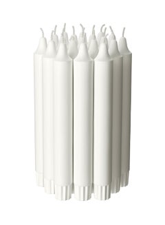 Buy 20-Piece Chandelier Candles White 19cm in UAE