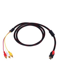 Buy HDMI To RCA Video Audio AV Cord Multicolour in Saudi Arabia