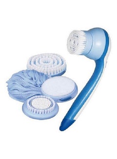 Buy Rotary Shower Brush Roller Blue/White in Saudi Arabia