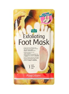 Buy Exfoliating Foot Mask White/Yellow in Saudi Arabia