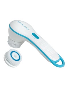 Buy Cleansing Facial Brush White/Blue in Saudi Arabia