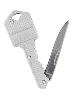 Buy Folding Mini Pocket Key Shaped Knife Silver 12.5cm in Saudi Arabia