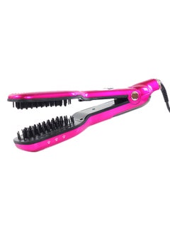 Buy Electric Steam Comb OK-712 Pink/Black in Saudi Arabia