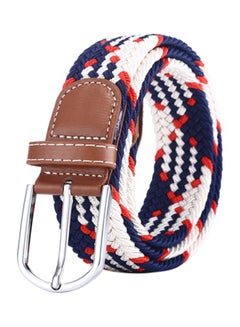 Buy Stretch Webbed Belt Red/Blue/White in Saudi Arabia