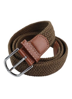 Buy Stretch Webbed Belt Brown in UAE